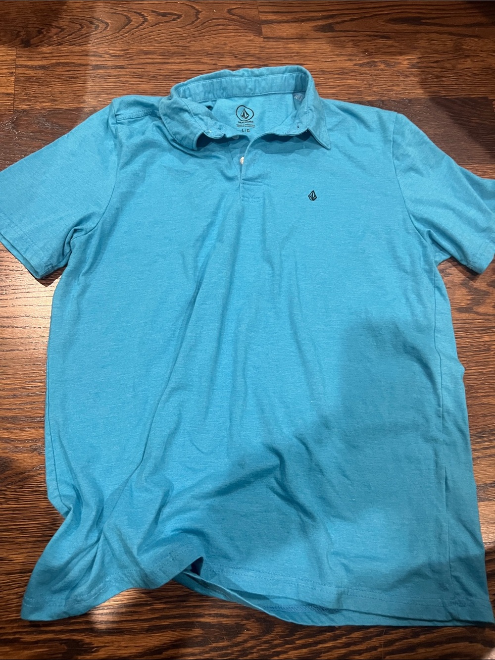 Volcom Men’s Turquoise Blue Polo Shirt